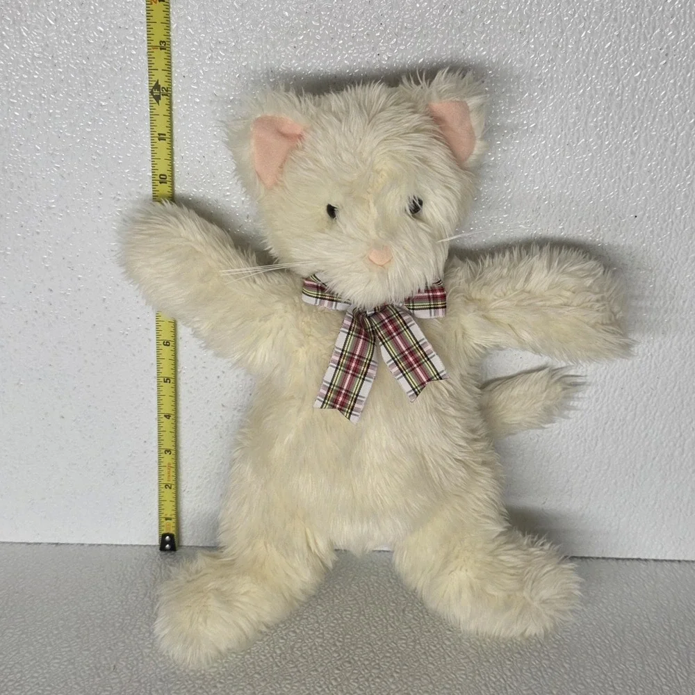 North American Bear Co. Shaggles White Cat Plush Vintage 1990